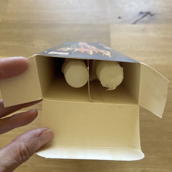 Vintage Rainbow Drip Candles Unused in Box Guild House Set of 2 Taper 12" Hippie - Picture 8 of 8